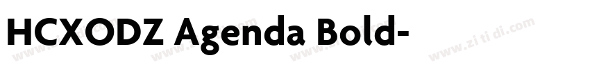 HCXODZ Agenda Bold字体转换